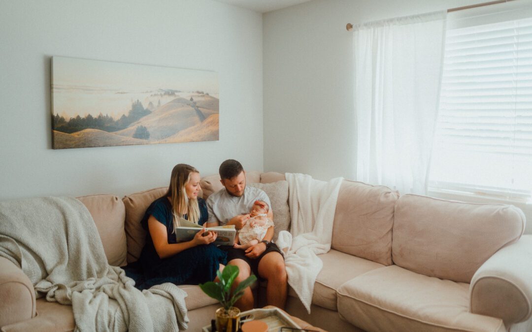 Intimate In-Home Family Session // Evie + Collin Crain